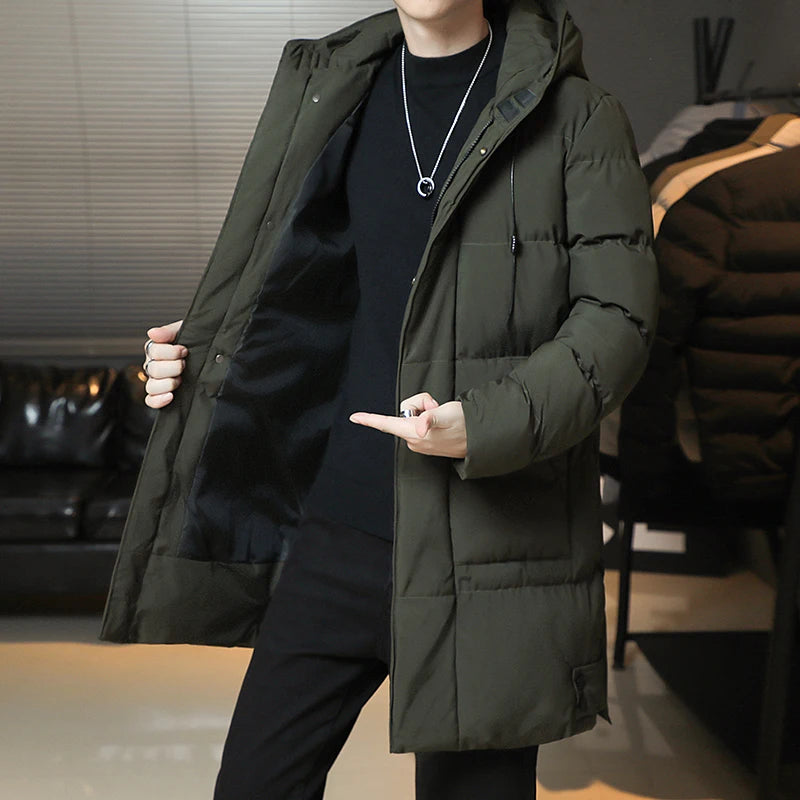 Men's Winter Long Puffer Coat