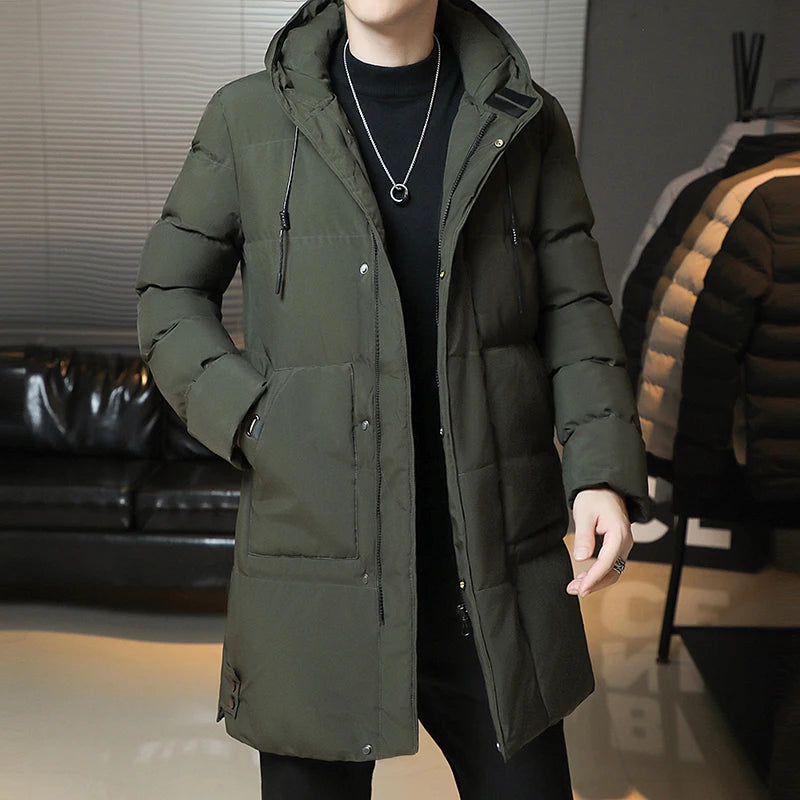 Men's Winter Long Puffer Coat
