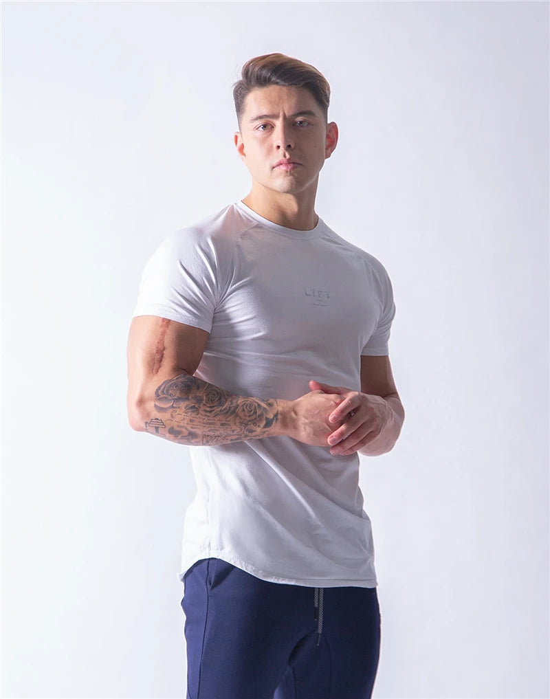 Men Short Sleeve Cotton T-Shirt