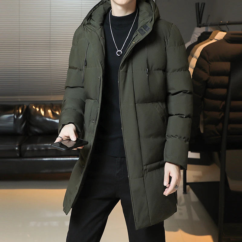 Men's Winter Long Puffer Coat