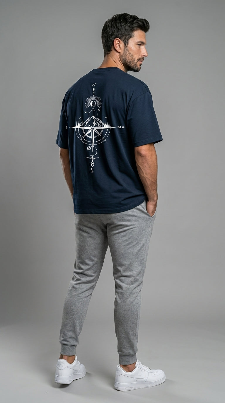 The Compass Oversized Tee — Kings & Men