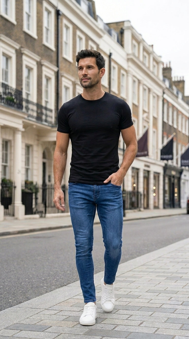 Fashion Street Style Grey Skinny Jeans Men Vintage wash Solid Denim Trouser Mens Casual Slim fit pencil denim Pants hot sale