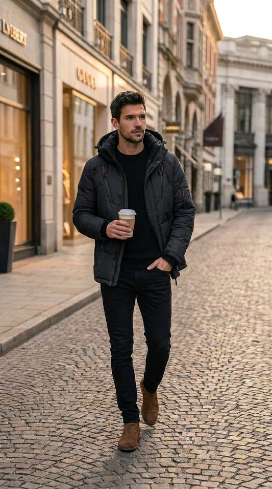 Men's White Duck Down Jacket