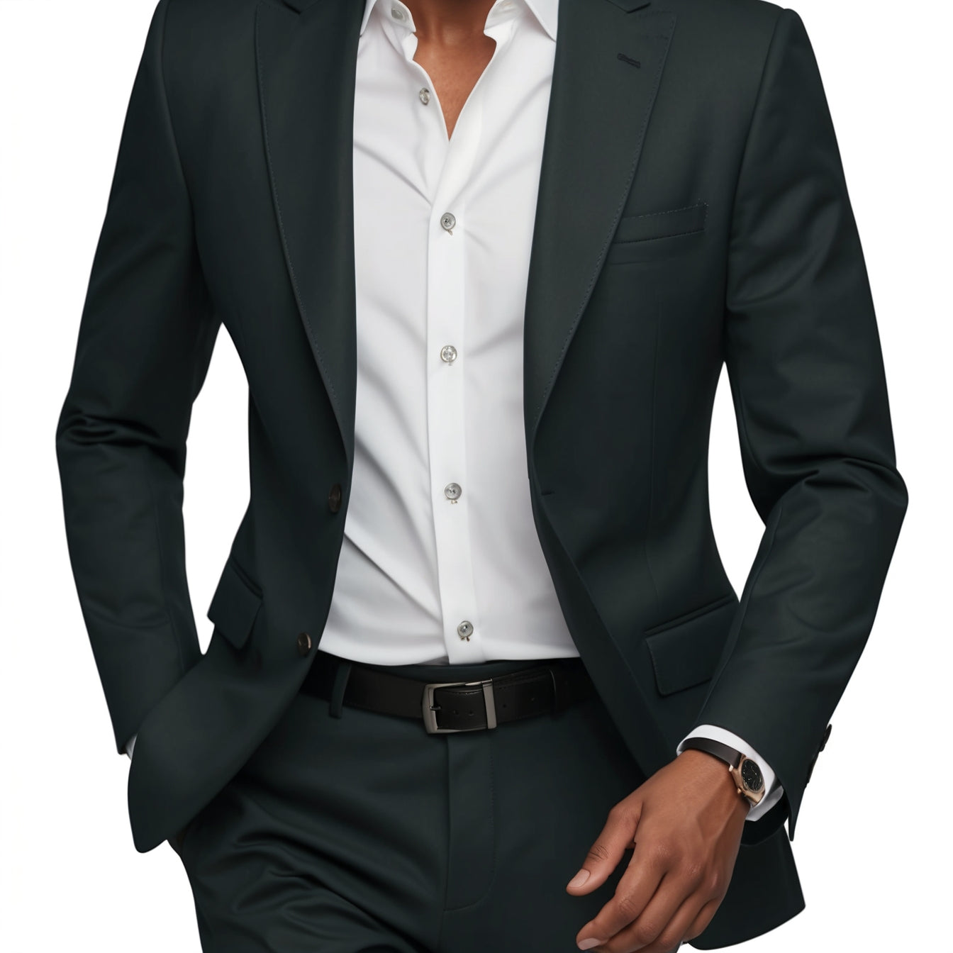 Men’s Four Seasons Casual Blazer – Slim Fit Solid Color Suit Jacket