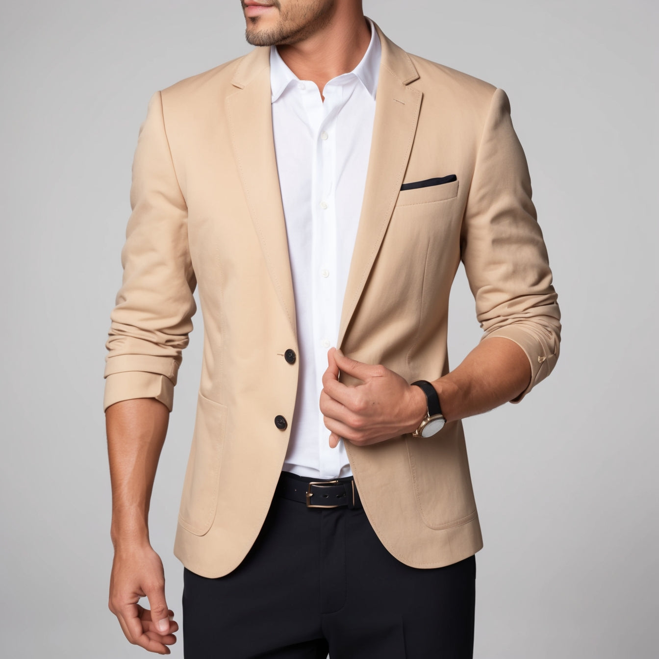 Men’s Slim Fit Fashion Blazer – Smart Casual Suit Jacket