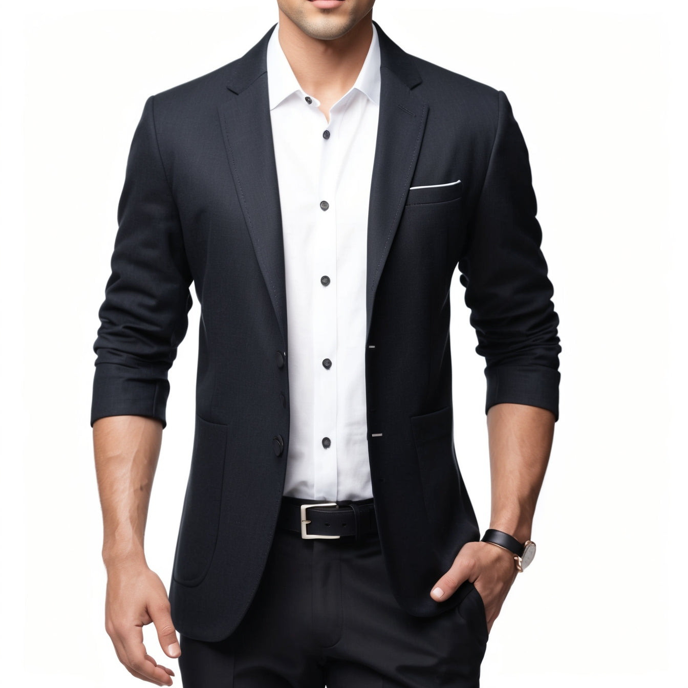 Men’s Slim Fit Fashion Blazer – Smart Casual Suit Jacket