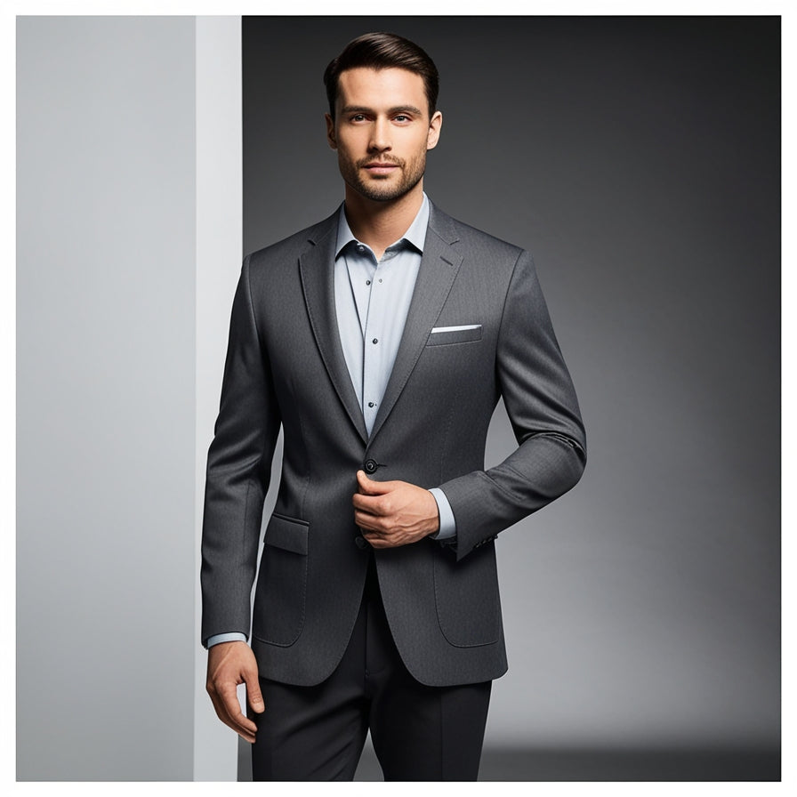 Men’s Business Casual Blazer – Classic Wedding & Office Suit Jacket