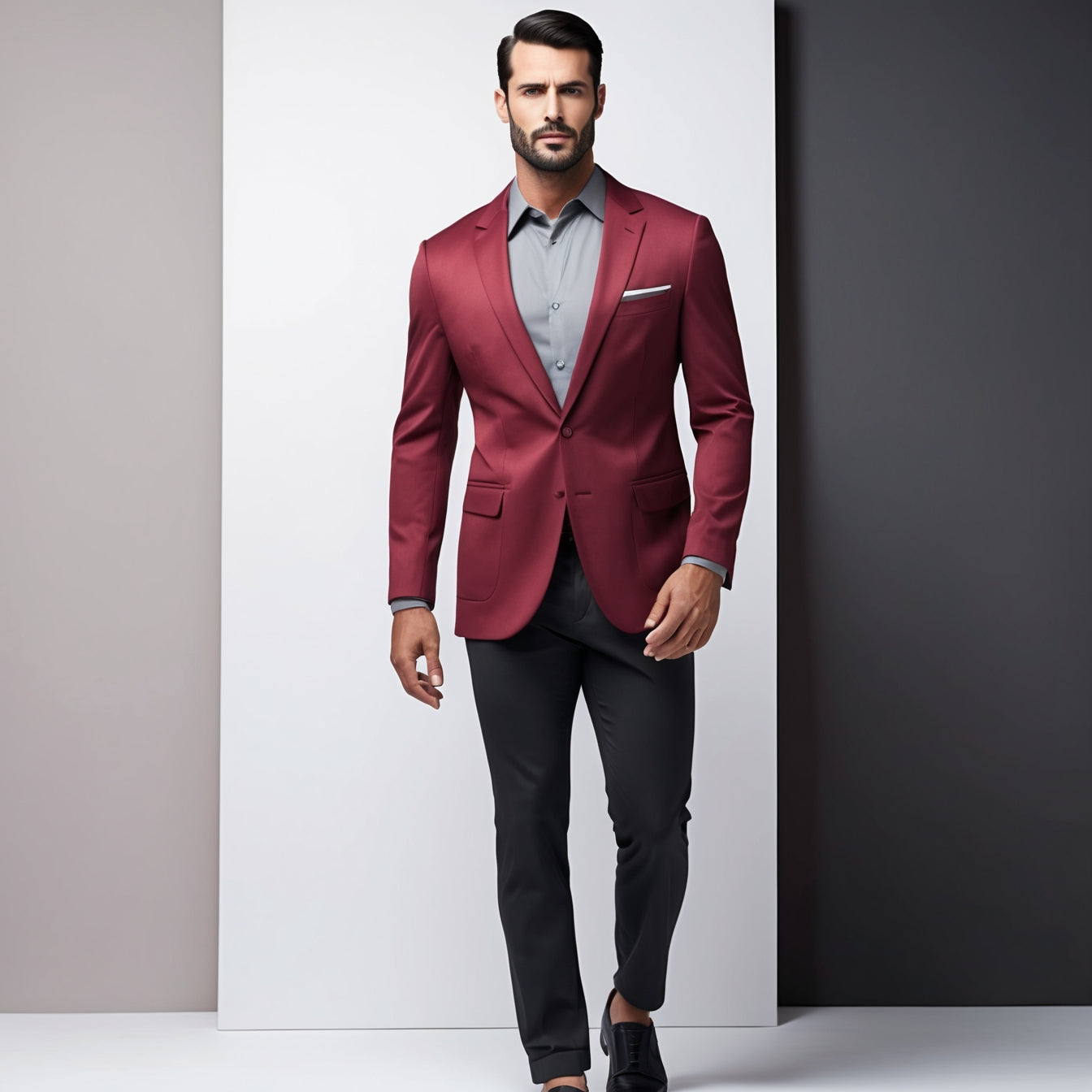 Men’s Business Casual Blazer – Classic Wedding & Office Suit Jacket
