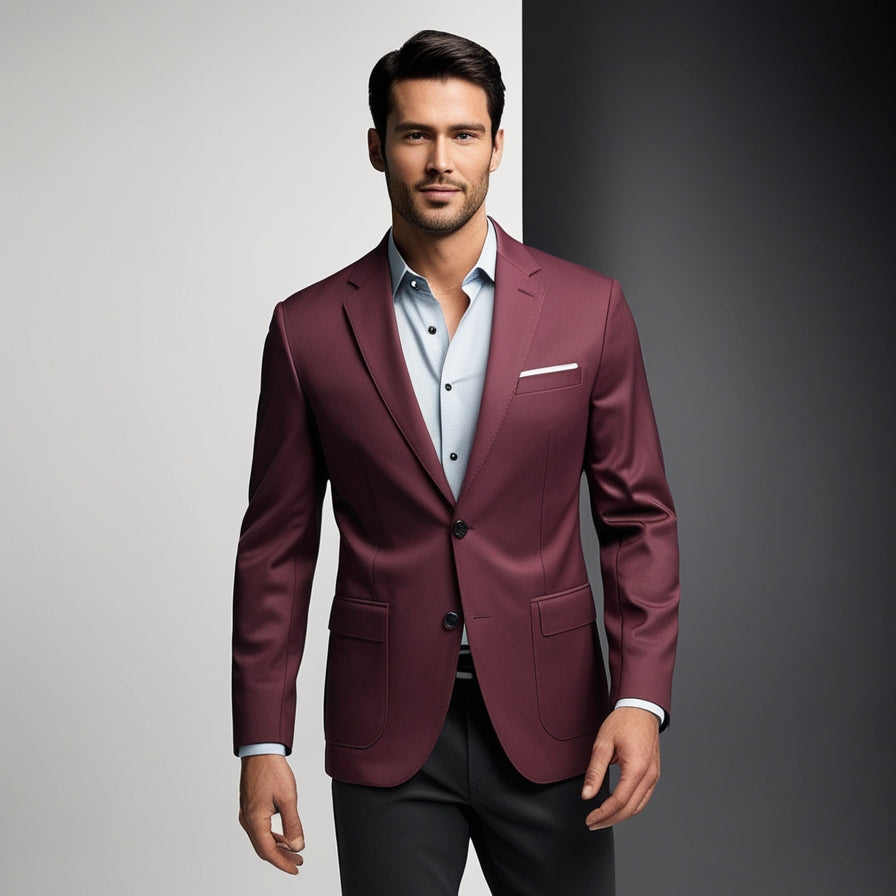Men’s Business Casual Blazer – Classic Wedding & Office Suit Jacket
