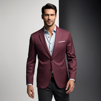 Men’s Business Casual Blazer – Classic Wedding & Office Suit Jacket