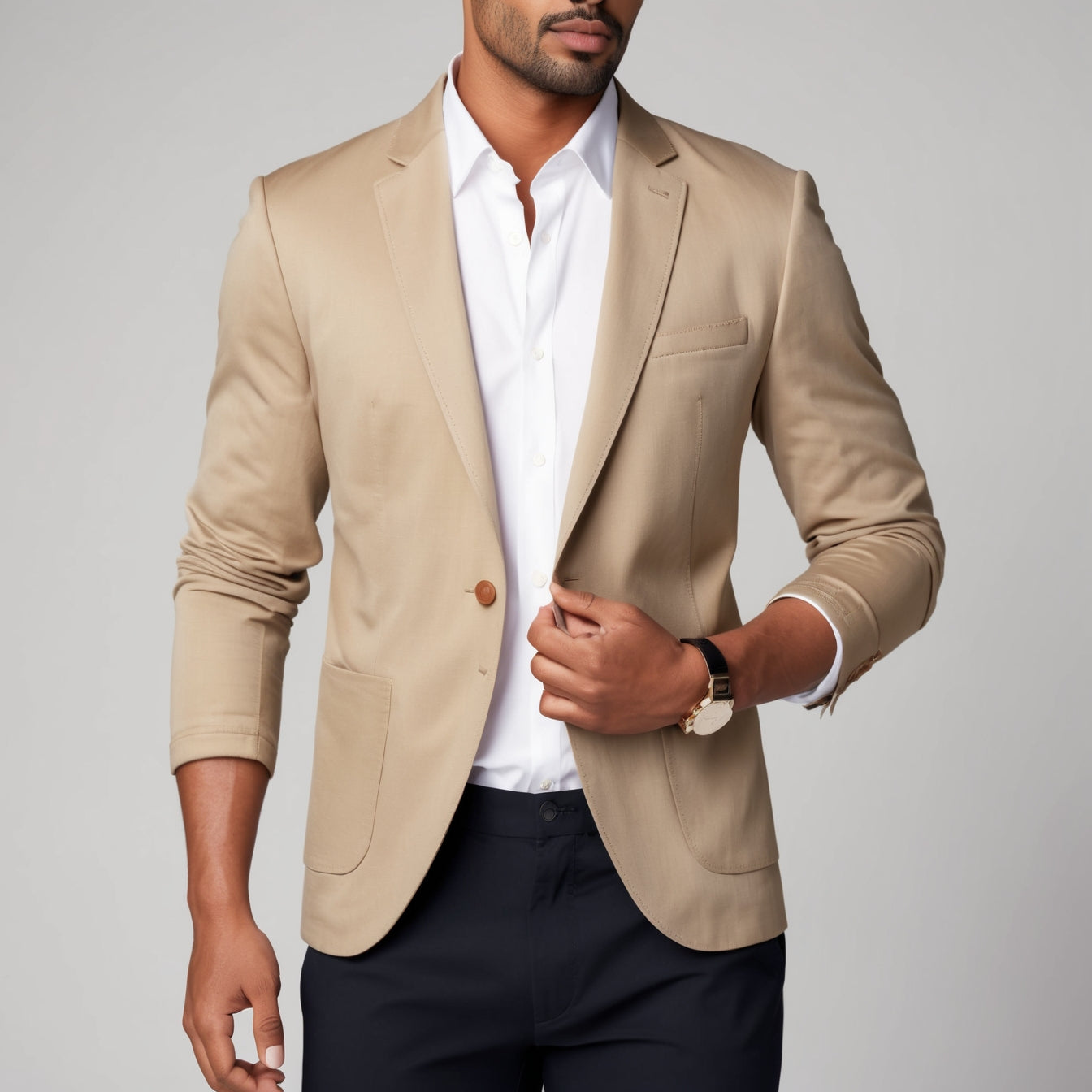 Men’s Slim Fit Fashion Blazer – Smart Casual Suit Jacket