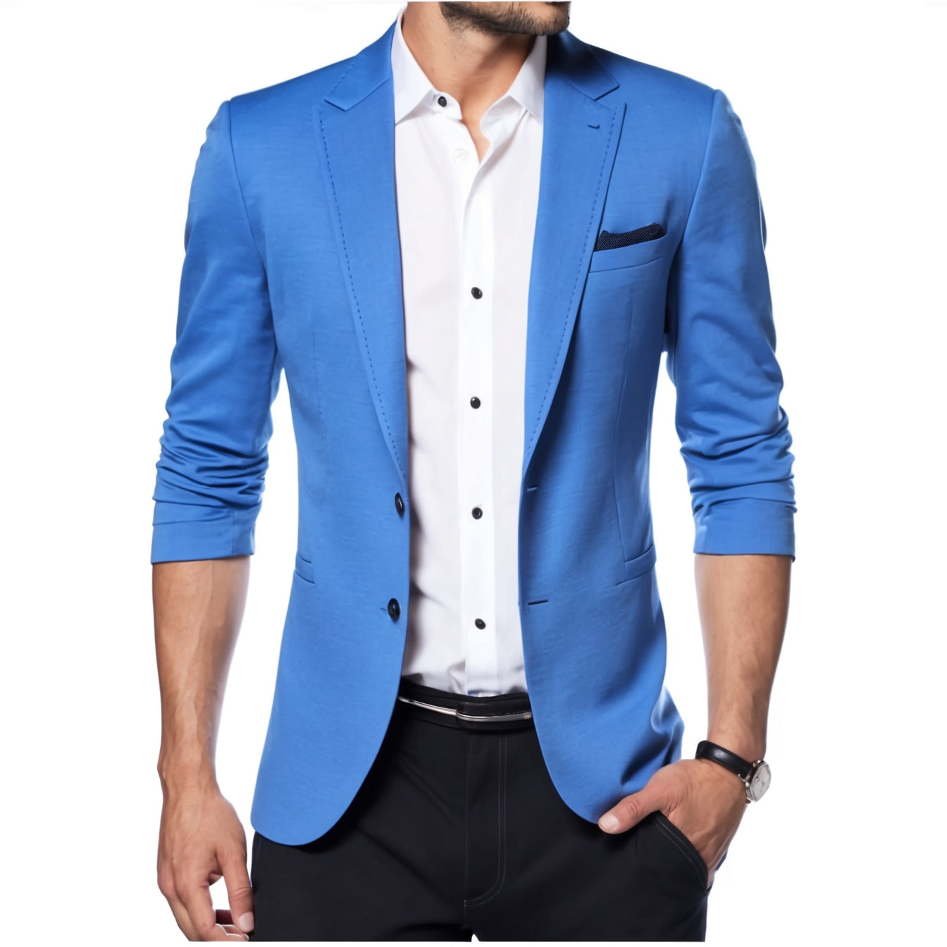 Men’s Slim Fit Fashion Blazer – Smart Casual Suit Jacket