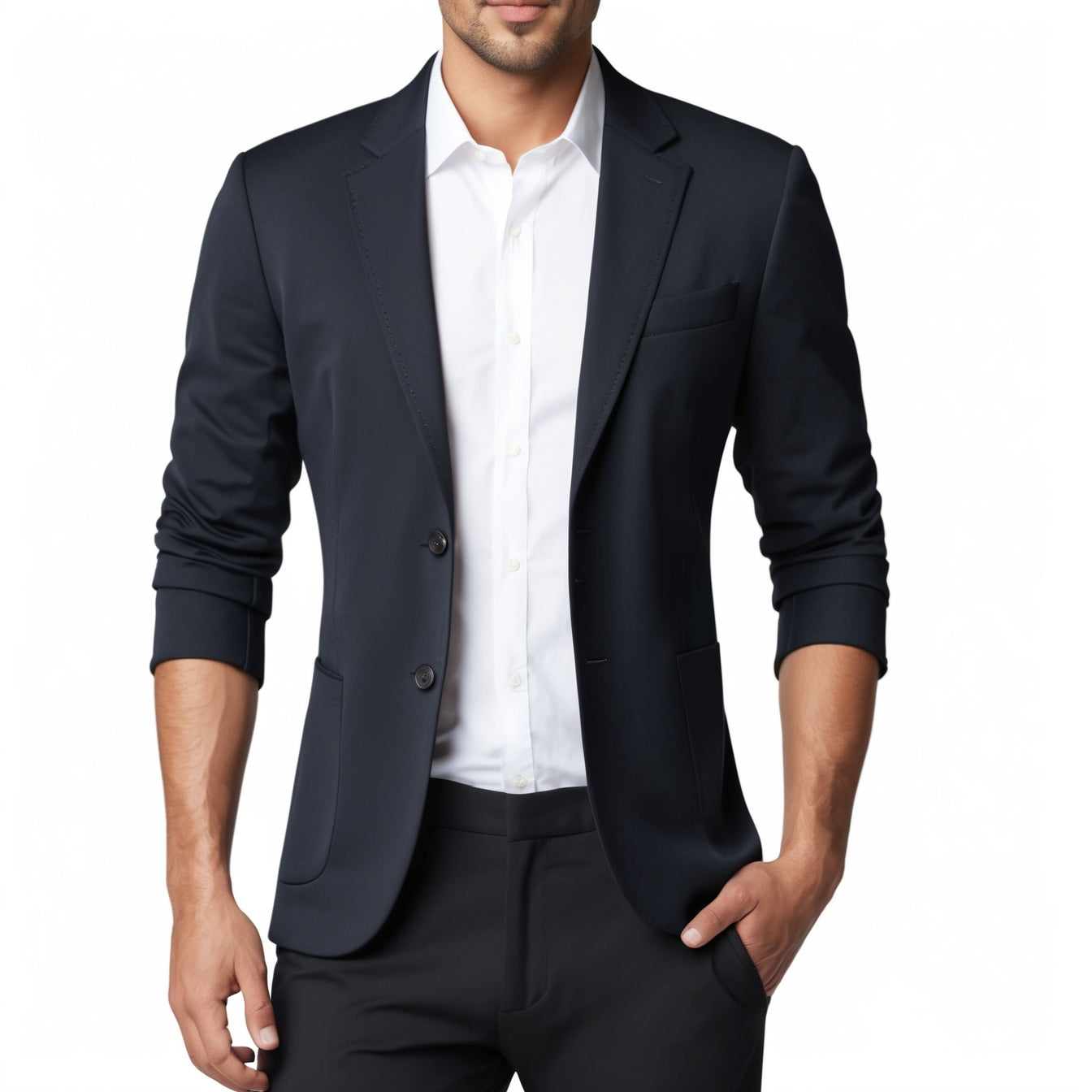 Men’s Slim Fit Fashion Blazer – Smart Casual Suit Jacket