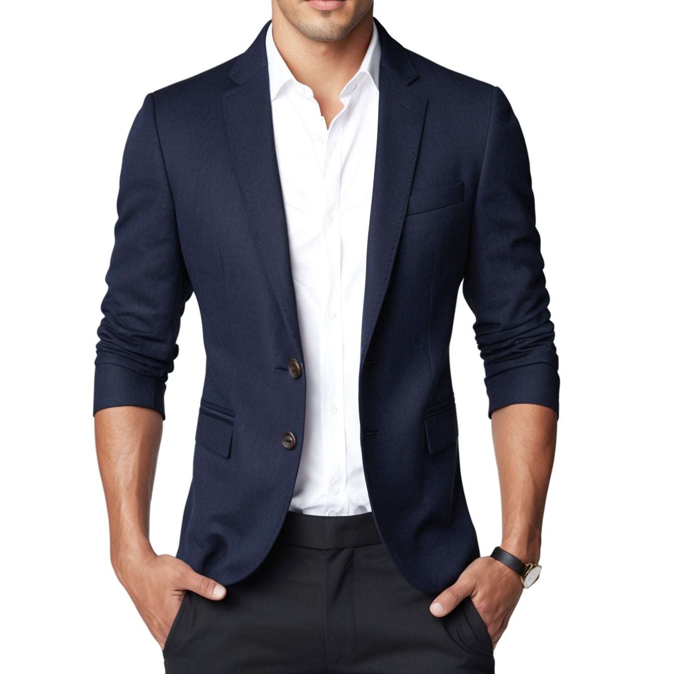 Men’s Slim Fit Fashion Blazer – Smart Casual Suit Jacket