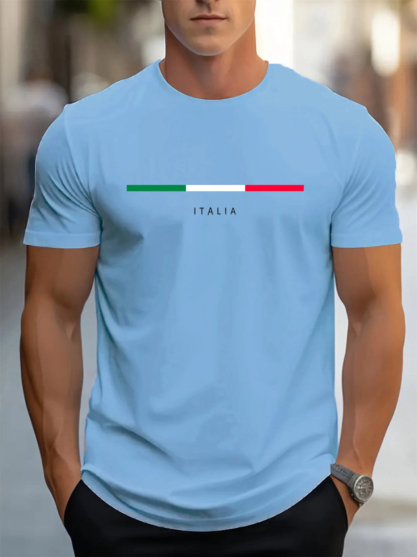 Italia Spirit – Men’s 100% Cotton Casual T-Shirt