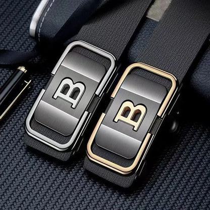 Kings & Men™ | The Regent Automatic Buckle Belt — Premium PU Leather Business Style