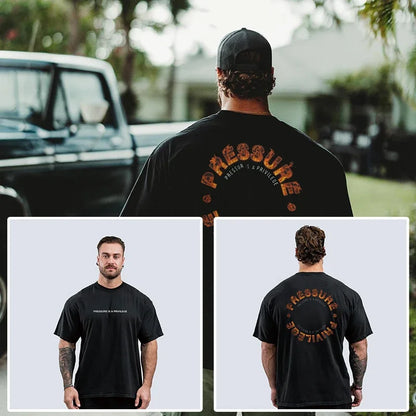 Kings & Men — 2025 Oversized Cotton Gym Training T-Shirt