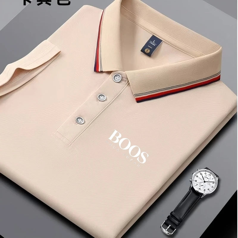 Men’s Summer Polo Shirt – Classic Short Sleeve Golf Top