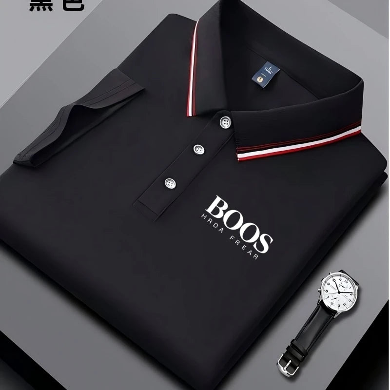 Men’s Summer Polo Shirt – Classic Short Sleeve Golf Top