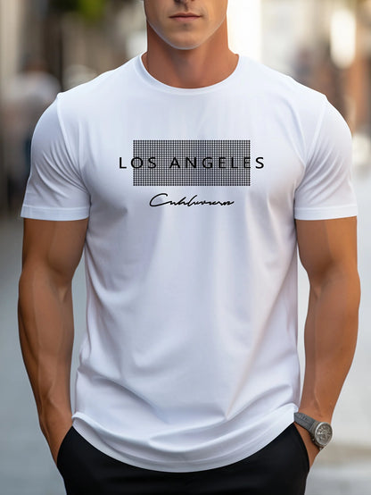 Men's 100% Cotton Los Angeles Graphic T-Shirt