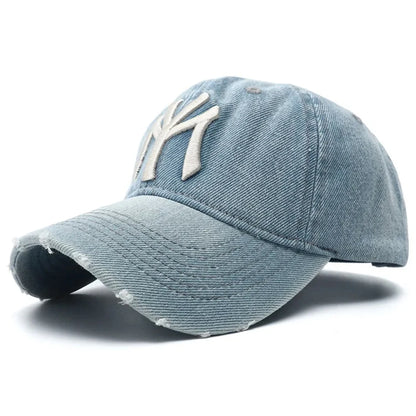 Washed Embroidered Baseball Cap – Adjustable Outdoor Style