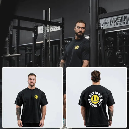 Kings & Men — 2025 Oversized Cotton Gym Training T-Shirt