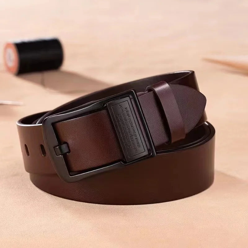 Kings & Men™ | The Regent Leather Belt — Premium Cowhide with Metal Pin Buckle