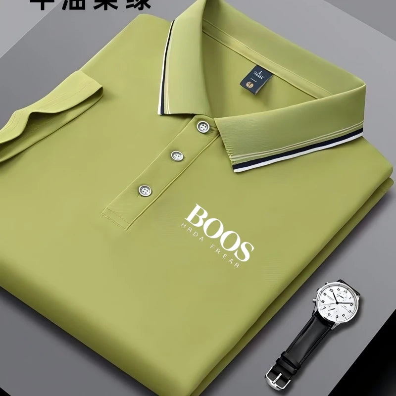 Men’s Summer Polo Shirt – Classic Short Sleeve Golf Top