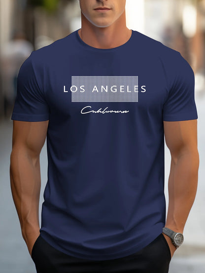 Men's 100% Cotton Los Angeles Graphic T-Shirt