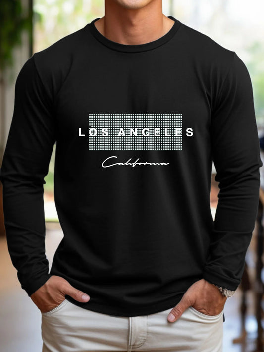 Men's 100% Cotton Los Angeles Graphic T-Shirt