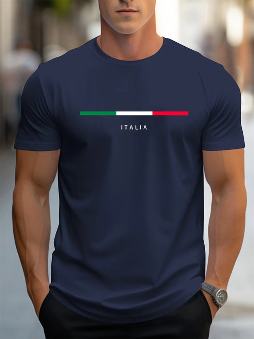 Italia Spirit – Men’s 100% Cotton Casual T-Shirt