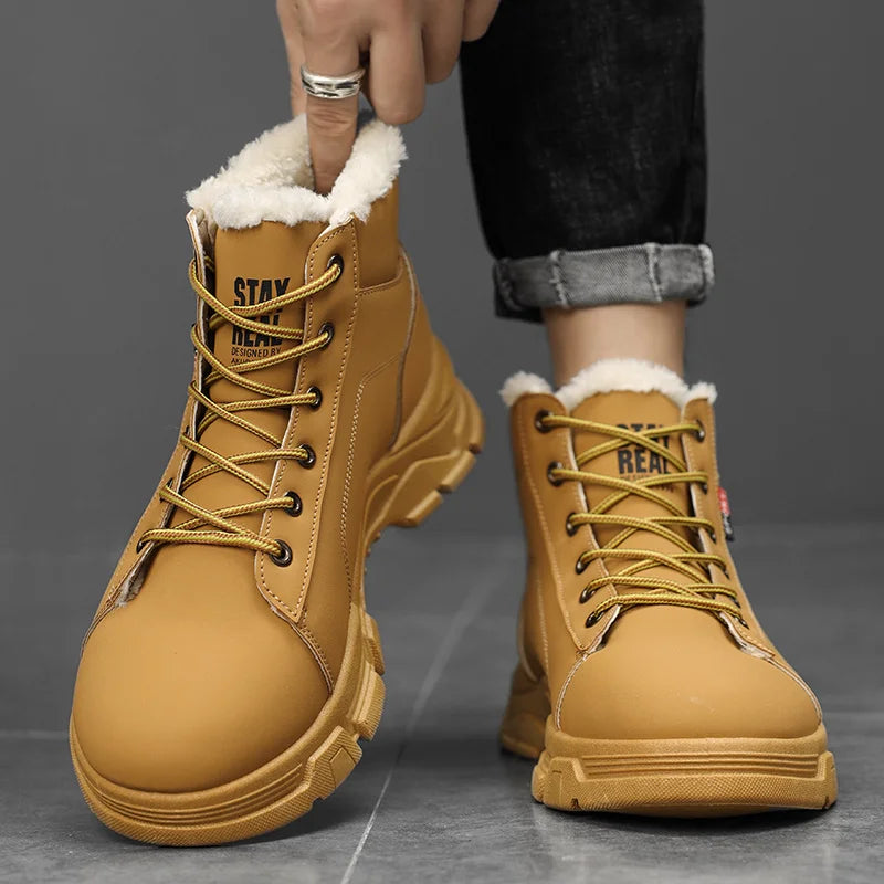 Men's High Top Denim Boots