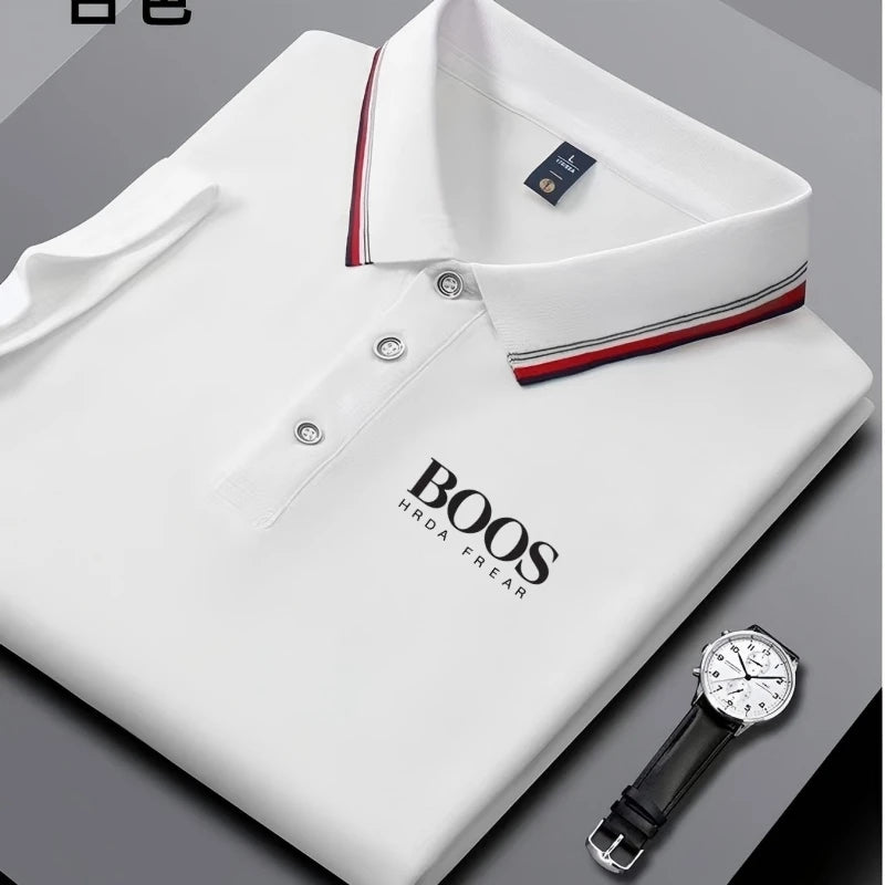 Men’s Summer Polo Shirt – Classic Short Sleeve Golf Top