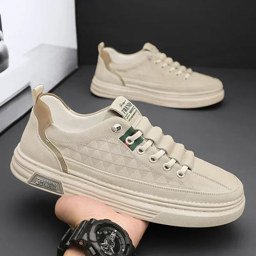 White Leather Casual Shoes