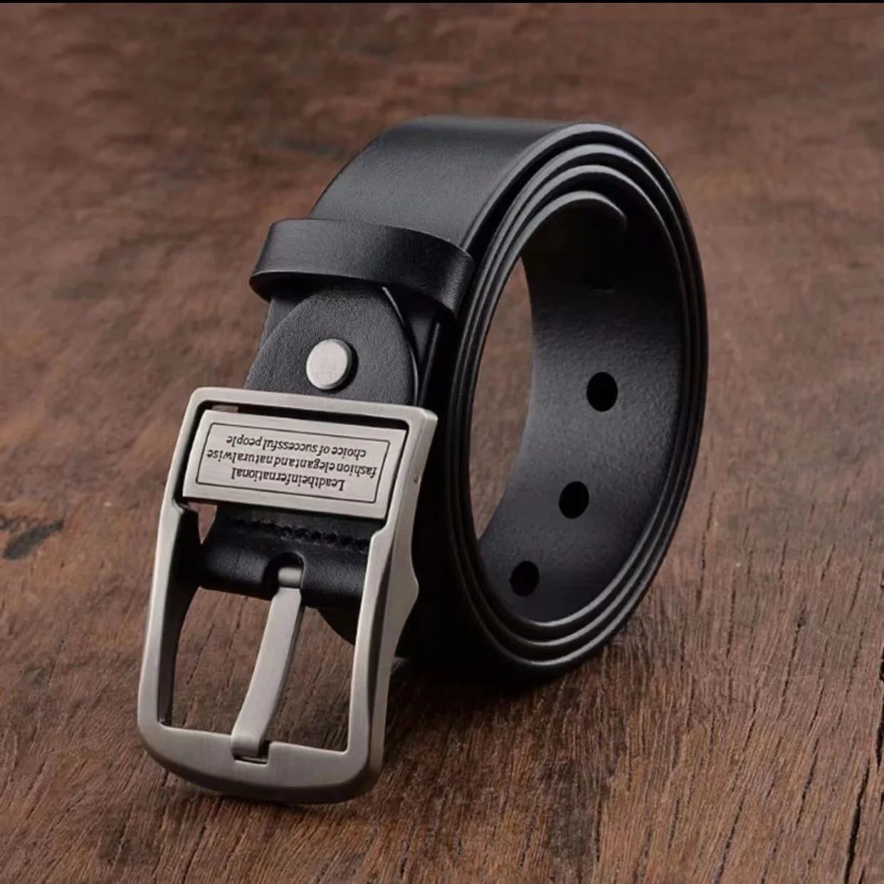 Kings & Men™ | The Regent Leather Belt — Premium Cowhide with Metal Pin Buckle