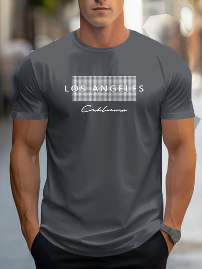 Men's 100% Cotton Los Angeles Graphic T-Shirt