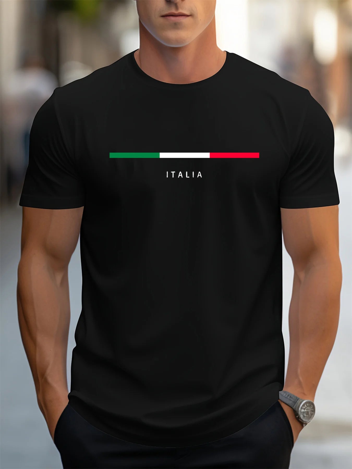 Italia Spirit – Men’s 100% Cotton Casual T-Shirt