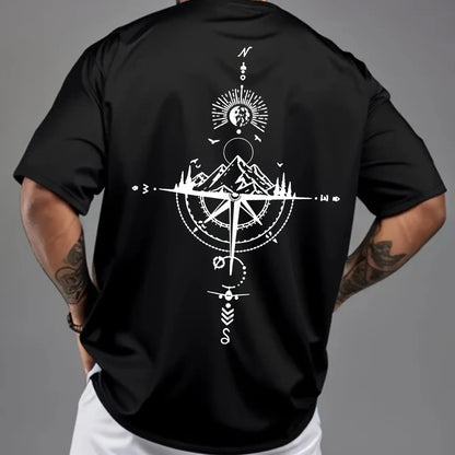 Kings & Men – Retro Compass Oversized Cotton Tee