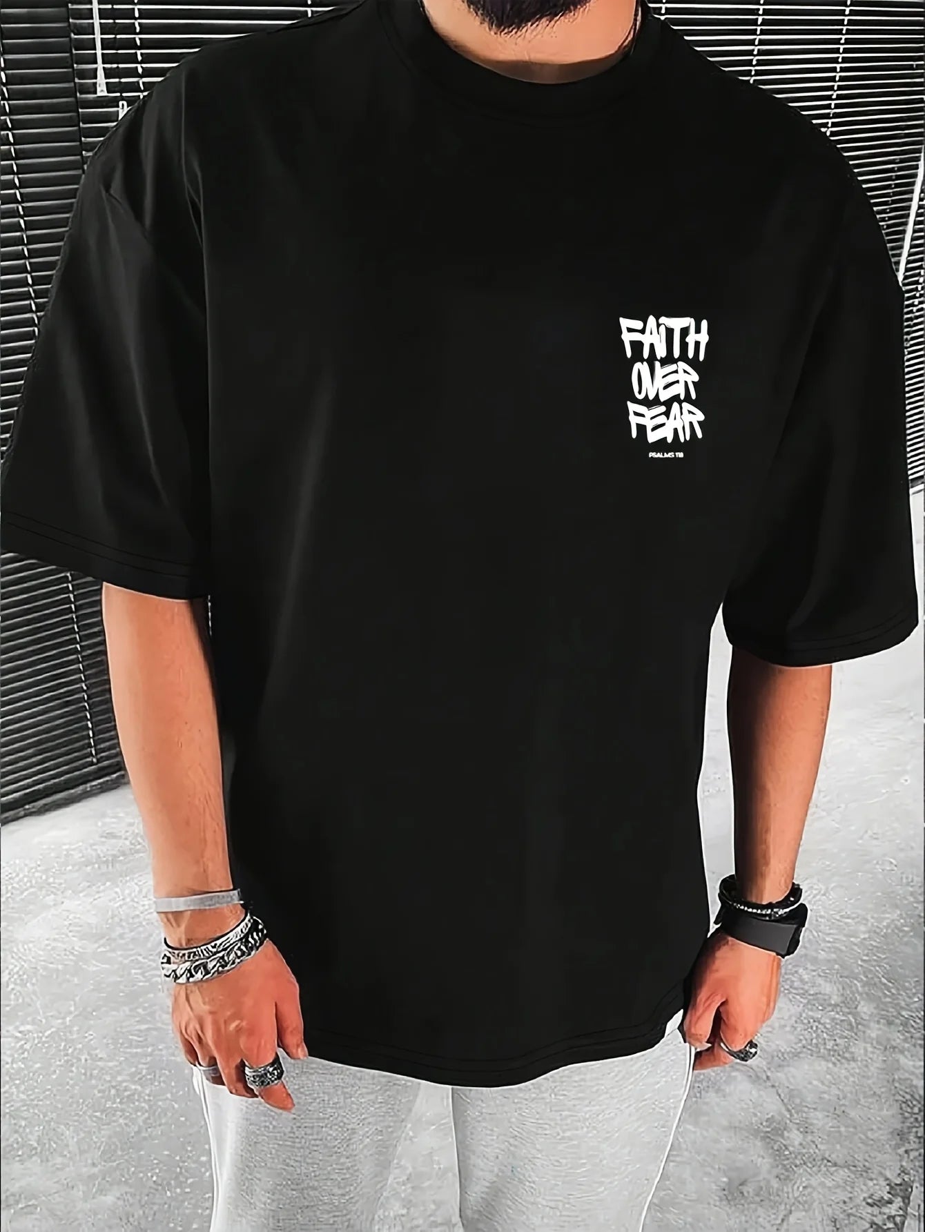 Kings & Men — Lightweight Cotton Bold Letter Tee