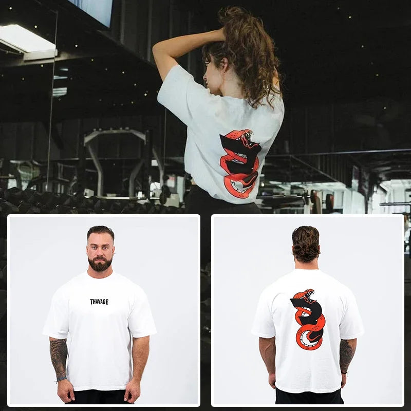 Kings & Men — 2025 Oversized Cotton Gym Training T-Shirt