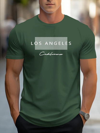 Men's 100% Cotton Los Angeles Graphic T-Shirt