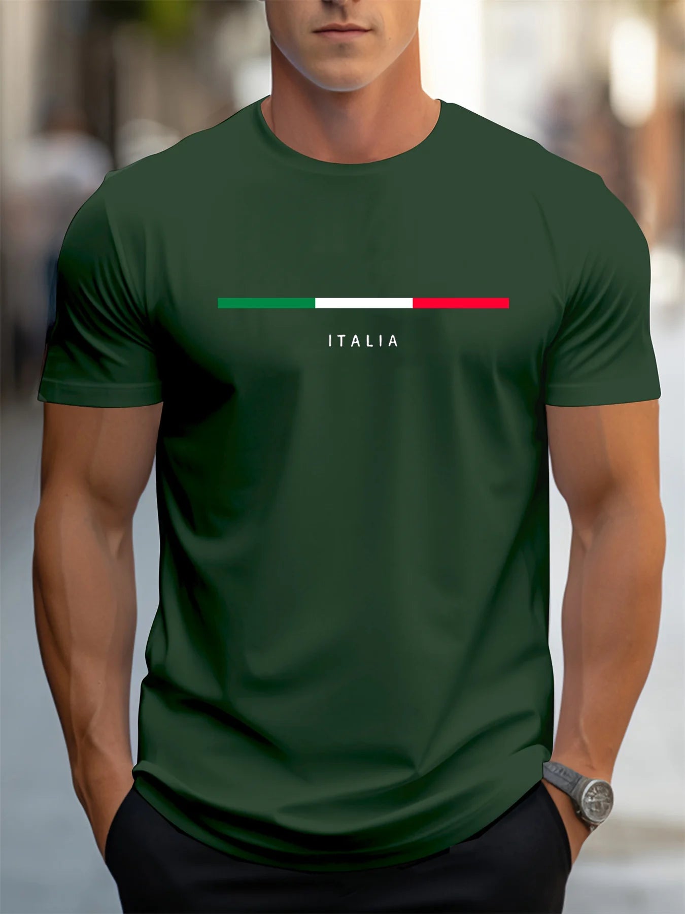 Italia Spirit – Men’s 100% Cotton Casual T-Shirt