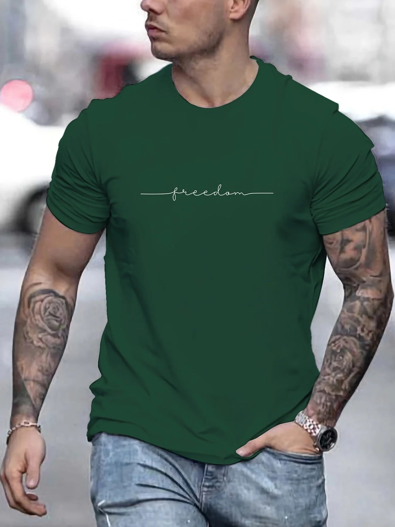 Freedom Graphic T-Shirt – 100% Cotton Summer Edition