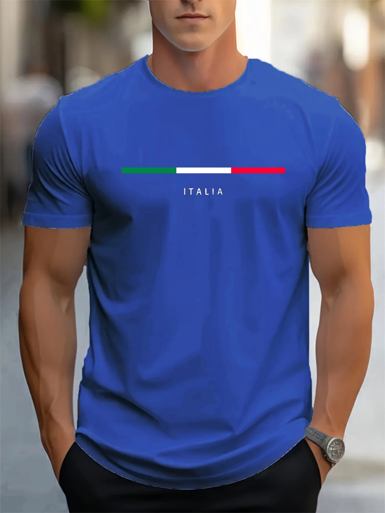 Italia Spirit – Men’s 100% Cotton Casual T-Shirt