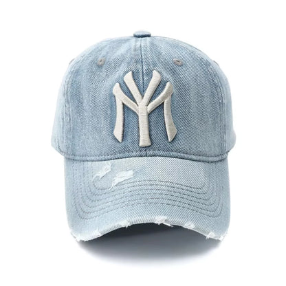 Washed Embroidered Baseball Cap – Adjustable Outdoor Style