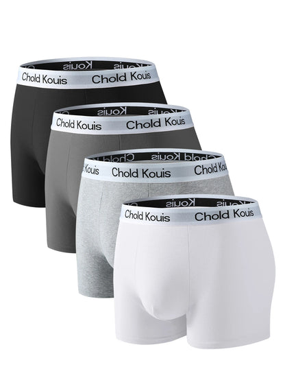 Kings & Men™ | The Windsor Boxer Set — 4pcs Premium Breathable Stretch Underwear