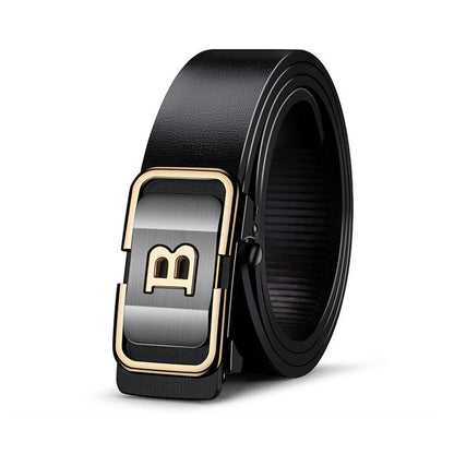 Kings & Men™ | The Regent Automatic Buckle Belt — Premium PU Leather Business Style