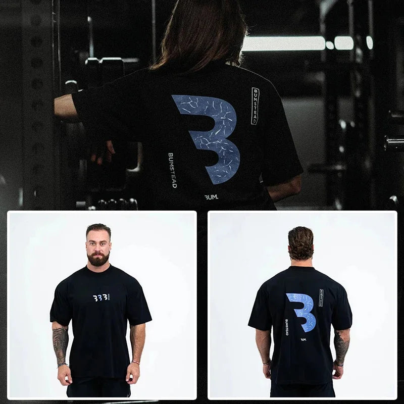 Kings & Men — 2025 Oversized Cotton Gym Training T-Shirt