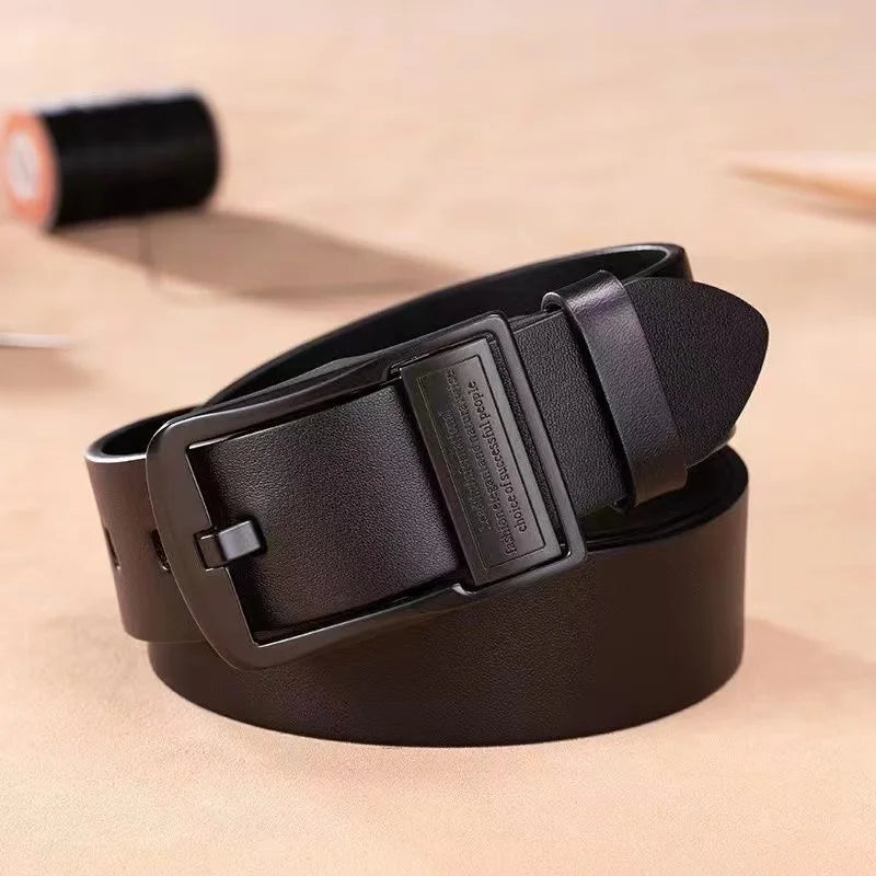 Kings & Men™ | The Regent Leather Belt — Premium Cowhide with Metal Pin Buckle