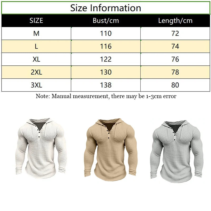 Kings & Men – Waffle Slim Pullover Long Sleeve Shirt